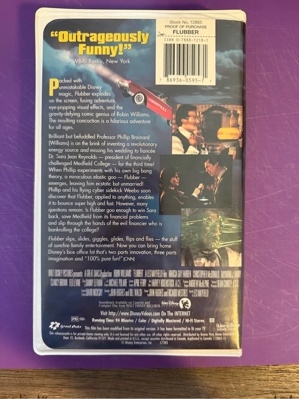 Disney’s Flubber VHS Pin Board